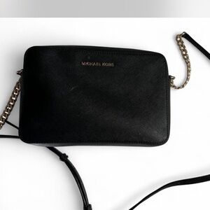 Michael Kors Black Saffiano Leather Crossbody